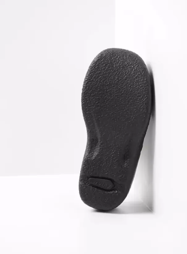 Slippers|Klompen|Wolky Roll Slide zwart leer