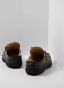 Slippers|Klompen|Wolky Roll Slide men bruin leer