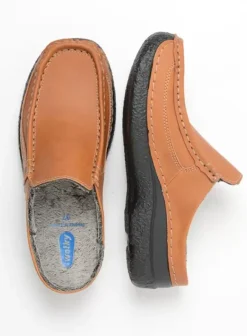 Slippers|Klompen|Wolky Roll Slide Vegan cognac