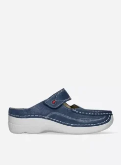 Hielspoor|Slippers|Wolky Roll Slipper denim nubuck