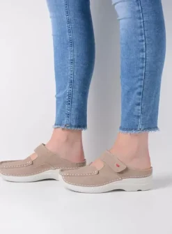 Hielspoor|Slippers|Wolky Roll Slipper safari nubuck