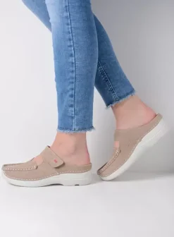 Hielspoor|Slippers|Wolky Roll Slipper safari nubuck