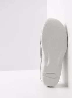 Hielspoor|Slippers|Wolky Roll Slipper lichtgrijs suede