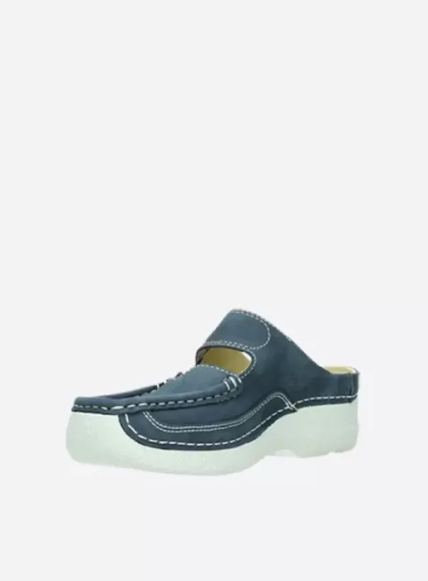 Hielspoor|Slippers|Wolky Roll Slipper denim nubuck