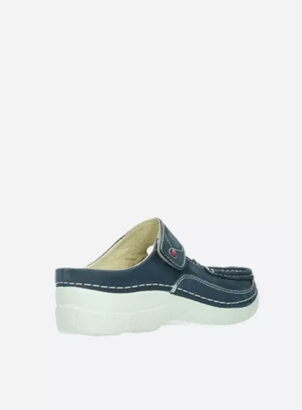 Hielspoor|Slippers|Wolky Roll Slipper denim nubuck