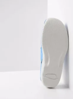 Hielspoor|Slippers|Wolky Roll Slipper hemelsblauw nubuck