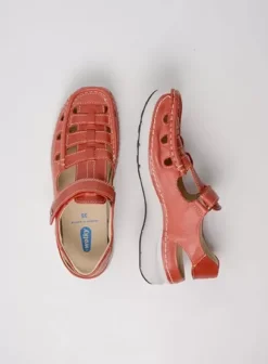 Sandalen|Wolky Rolling Sun scarletrood leer