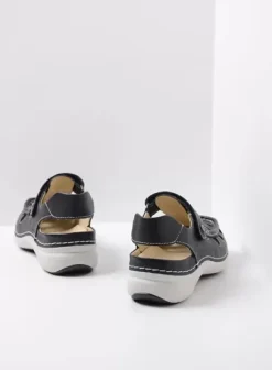 Sandalen|Wolky Rolling Sun zwart leer