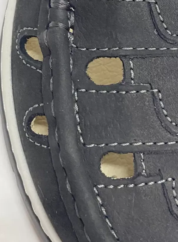 Sandalen|Wolky Rolling Sun zwart leer