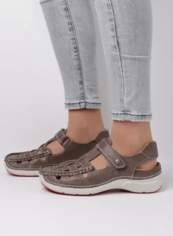 Sandalen|Wolky Rolling Sun grijs leer