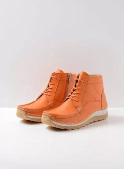 Veterschoenen|Voorjaar/zomer|Wolky Salado oranje leer