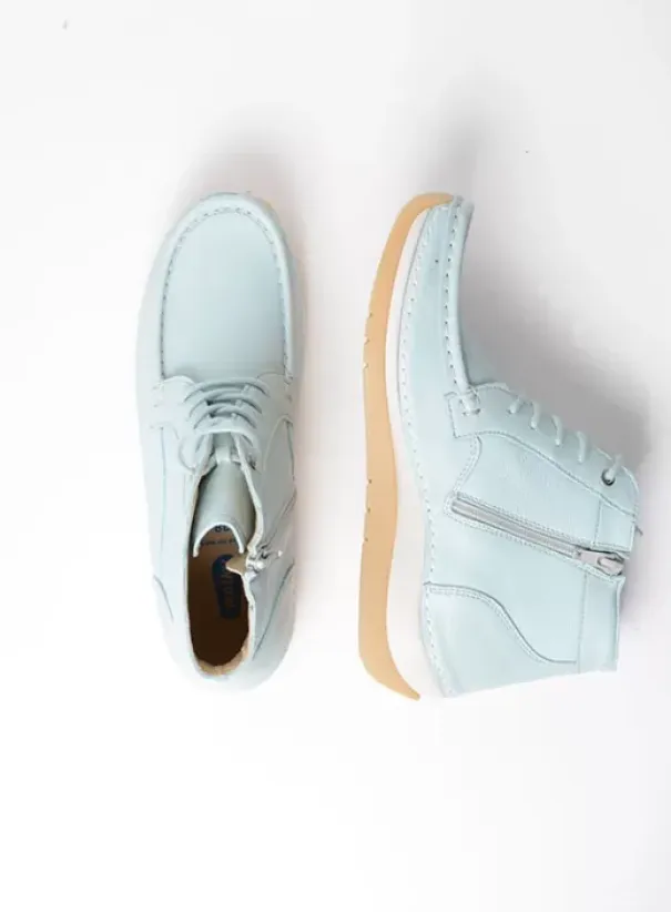 Veterschoenen|Voorjaar/zomer|Wolky Salado lichtblauw leer