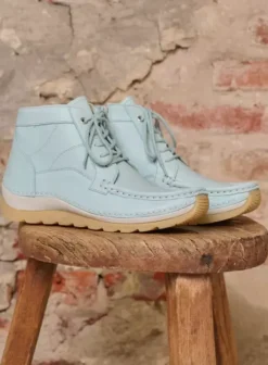 Veterschoenen|Voorjaar/zomer|Wolky Salado lichtblauw leer