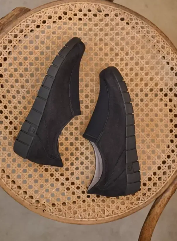 Instappers|Wolky Salton zwart nubuck