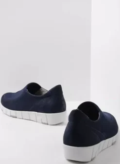 Instappers|Wolky Salton blauw zomer nubuck