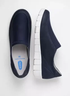 Instappers|Wolky Salton blauw zomer nubuck