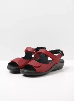 Sandalen|Wolky Salvia rood leer