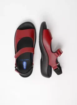 Sandalen|Wolky Salvia rood leer