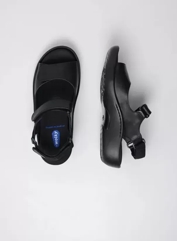 Sandalen|Voorjaar/zomer|Wolky Salvia zwart leer