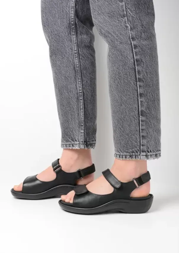 Sandalen|Voorjaar/zomer|Wolky Salvia zwart leer