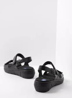 Sandalen|Voorjaar/zomer|Wolky Santorini zwart leer