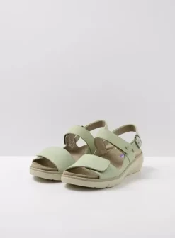 Sandalen|Voorjaar/zomer|Wolky Santorini lichtgroen nubuck