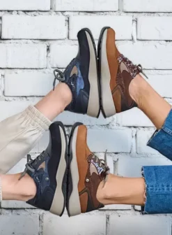 Wandelschoenen|Sneakers|Wolky Sappho blauw combi leer