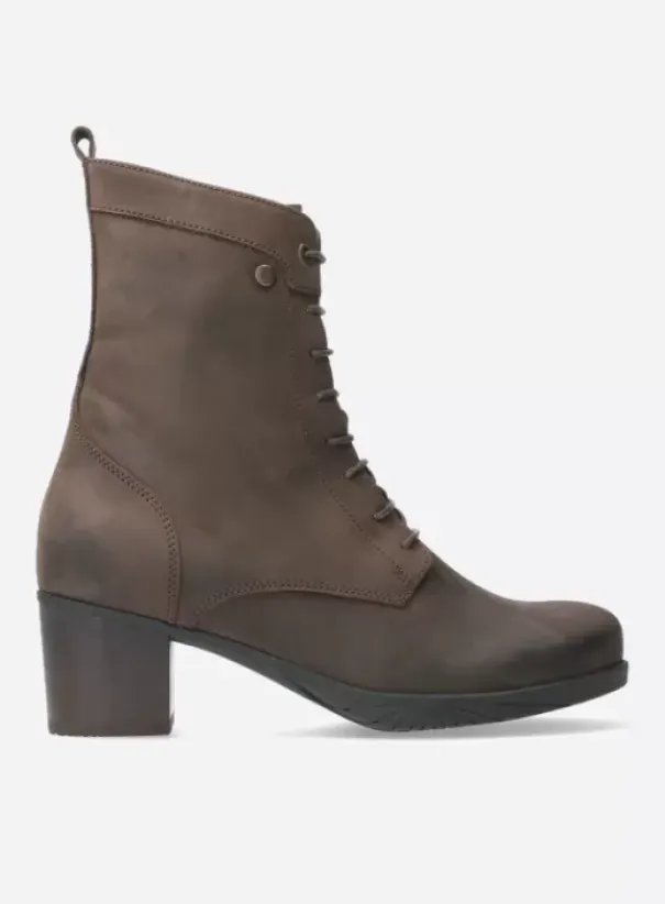 Biker boots|Wolky Sarah donkerbruin nubuck