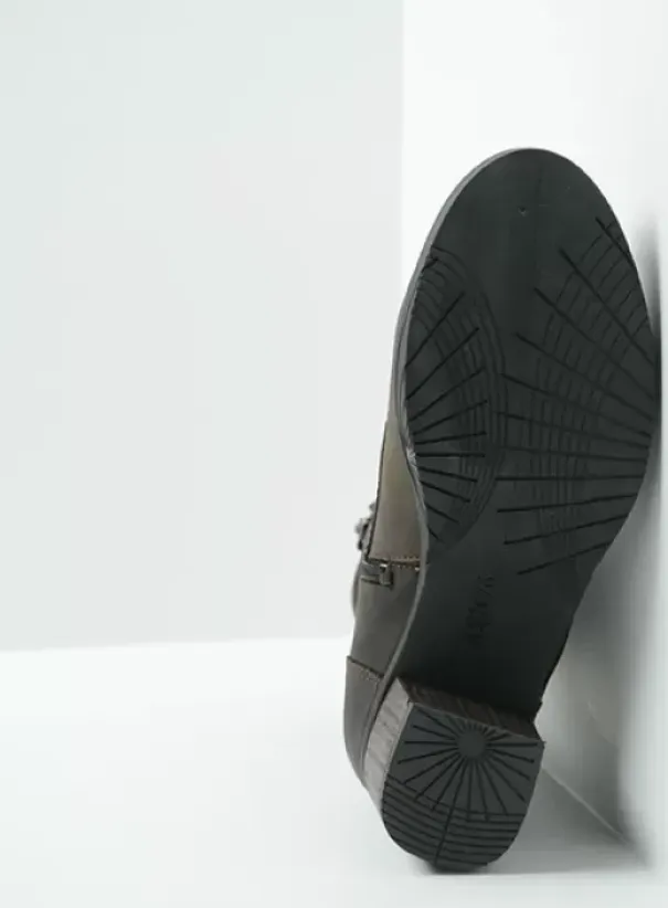 Biker boots|Wolky Sarah donkerbruin nubuck