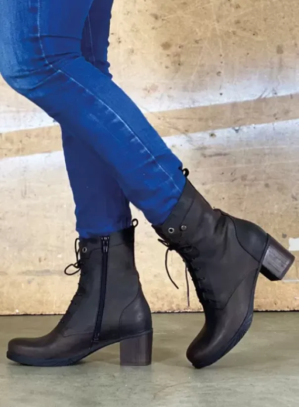 Biker boots|Wolky Sarah donkerbruin nubuck