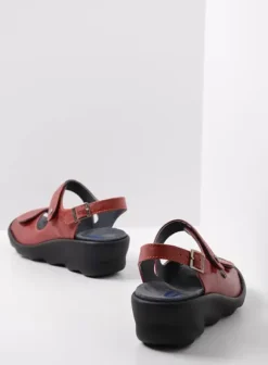 Sandalen|Wolky Scala rood leer