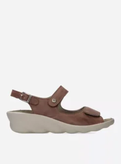 Sandalen|Wolky Scala middenbruin leer