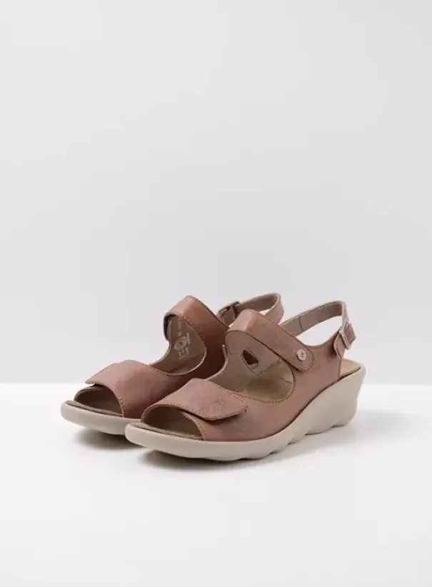 Sandalen|Wolky Scala middenbruin leer