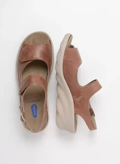 Sandalen|Wolky Scala middenbruin leer