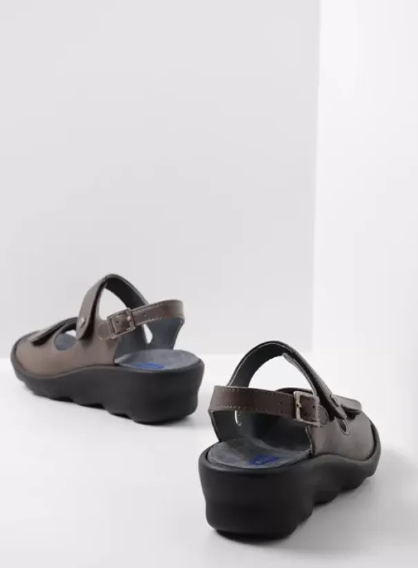 Sandalen|Wolky Scala 30350 bruingrijs leer