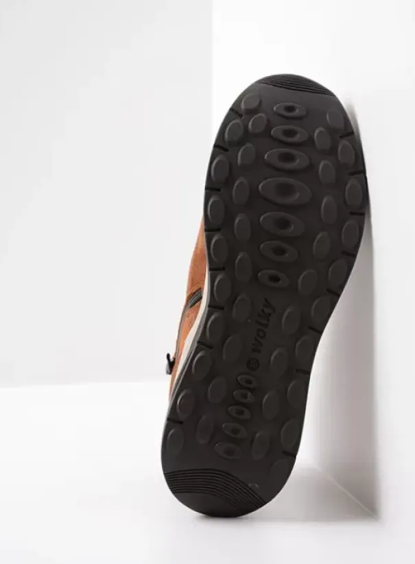 Wandelschoenen|Veterschoenen|Wolky Scone WR cognac combi leer