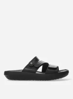 Slippers|Wolky Sense zwart leer