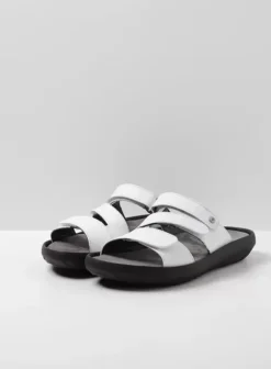 Slippers|Wolky Sense wit leer