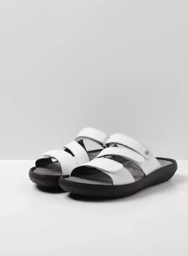 Slippers|Wolky Sense wit leer