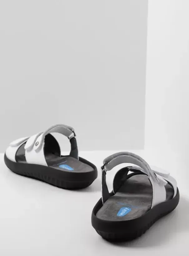 Slippers|Wolky Sense wit leer