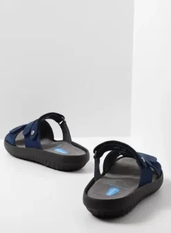 Slippers|Wolky Sense blauw nubuck