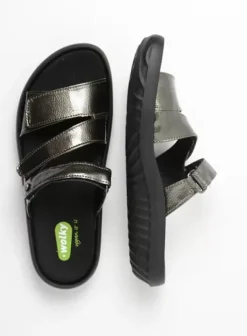 Slippers|Voorjaar/zomer|Wolky Sense Vegan grijsgroen vegan lak