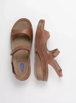 Sandalen|Wolky Shallow middenbruin leer