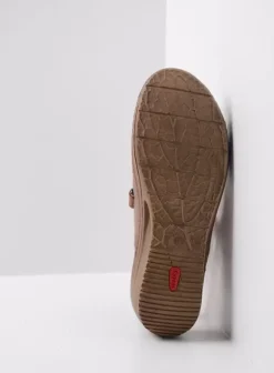 Sandalen|Wolky Shallow middenbruin leer