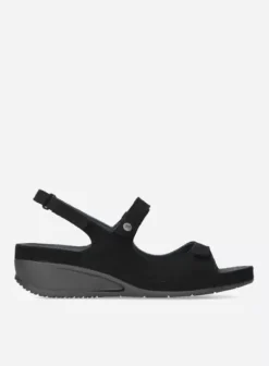Sandalen|Wolky Shallow zwart nubuck