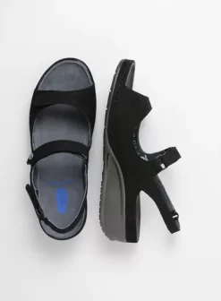 Sandalen|Wolky Shallow zwart nubuck