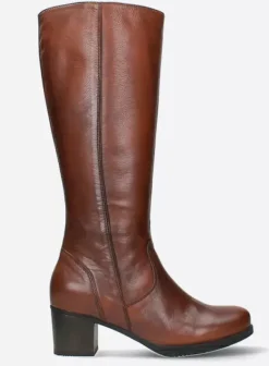 Laarzen|Wolky Sharon cognac leer