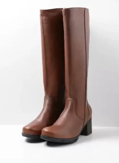 Laarzen|Wolky Sharon cognac leer