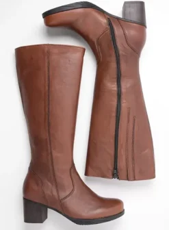 Laarzen|Wolky Sharon cognac leer