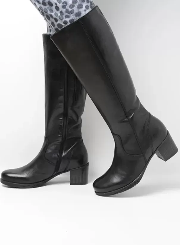 Laarzen|Wolky Sharon zwart leer